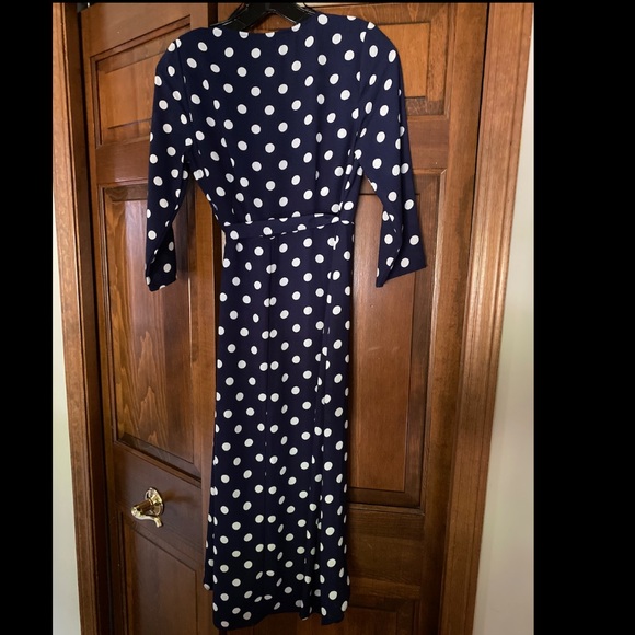 Polka Dot Wrap Dress - Picture 2 of 4